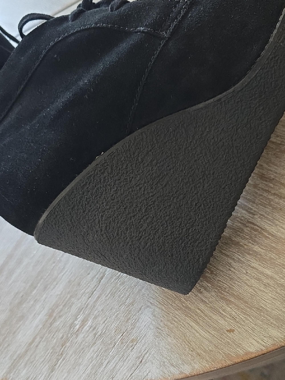 Aquatalia Suede Wedge Ankle Boots - Picture 9 of 11